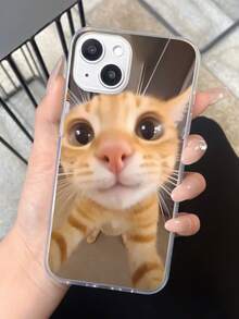 1 chiếc ốp lưng điện thoại TPU trong suốt chống bám vân tay hình mèo dễ thương, tương thích với iPhone 16 ProMax/16/16 Pro/16 Plus/15/15 ProMax/15 Pro/11/12/13/14 ProMax/11 ProMax/12 Pro/12 ProMax/13 Pro/13 ProMax/14 Pro/14 ProMax, kiểu dáng thời trang và sáng tạo. - Nhiều màu - Xem 2