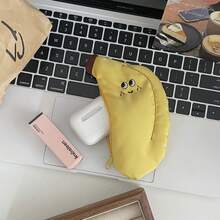 1pc,Cute Banana-Shaped Mini Bag-A Must-Have For Anime Fans, This Machine-Washable Design Perfectly Organizes Cosmetics, ID Cards, Keys, And Earbuds. Use It As An Adorable Keychain Or Bag Charm. - Multicolor - View 5