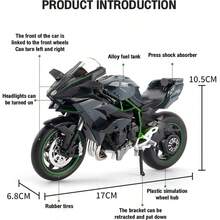 2026 New 1:12/14/18 Scale Alloy Kawasaki Motorcycle Model - Realistic Bicycle Sculpture Gift, Static Collection Toy, Metal Precision Craftsmanship, Automotive Enthusiast Collection - Holiday Gift, Creative Surprise, Perfect Gift - Multicolor - View 4