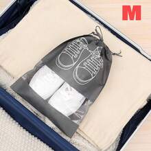1/3/6 piezas Bolsas de almacenamiento de zapatos talla L/M, con cierre de cordón a prueba de polvo y humedad con ventana transparente, organizador portátil para viajes, hogar, dormitorio, unisex - Multicolor - Ver 15