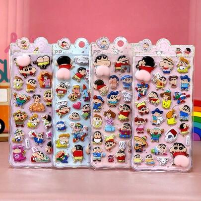 3D Embossed Cute Stress Relief Stickers, Decorative Squeeze Stress Relief Stickers