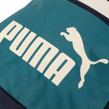 Mochila PUMA PHASE COLOR BLOCK, mochila casual ligera para ir y venir, mochila escolar, unisex 091175-07 - Azul marino-verde esmeralda - Ver 5