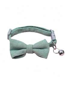 1pc Adjustable Cat Collar With Detachable Bow Tie, Suitable For Medium And Small Cats And Dogs - Multicolor - View 13
