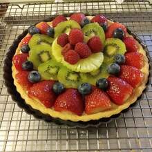 1 Piece/4 Pieces, Round Carbon Steel Pizza Plates With Removable Bottoms, Textured Design, Suitable For Fruit Towers, Pizzas, Large Pies. Ideal For Christmas And Thanksgiving Celebrations. - Multicolor - View 7