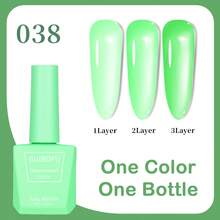 1 Bottle 15ml Milky Jelly Nude Color Gel Nail Polish, Transparent, Translucent Pink Gel Manicure Set, Suitable For Nail Salons And DIY Home Manicure, 58 Colors Gel Nail Polish Nails - Multicolor - View 15