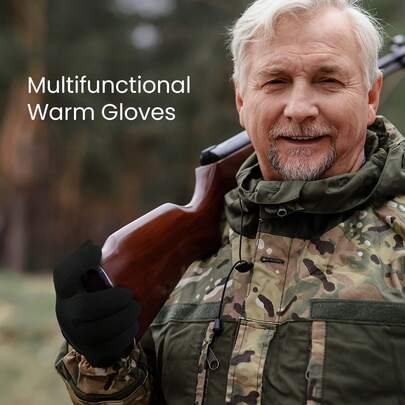 触屏钓鱼手套 - 增强抓握力，透气设计，专为户外探险而打造