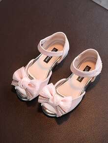 Girls' Sandals, New Summer Soft Bottom Princess Shoes For Toddlers, Children, Runway Show, Hosting - Pink - View 3