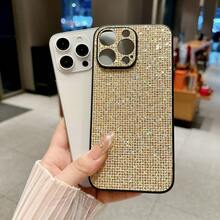 1个+兼容 17/16 Pro Max/15 Plus/14 Pro,兼容三星手机壳+华丽奢华+全钻闪粉+手机保护壳+ins网红风格+全钻全包覆+全方位防摔+精准孔位定位 - 彩色 - 查看 9