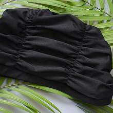 男女通用速干泳帽，带护耳设计，透气弹性，适合游泳池、海滩、比赛和日常训练。 - 彩色 - 查看 7