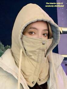 3-In-1 Unisex Fleece Face Mask, Winter Face Protection, Windproof, Ear Warmer, Suitable For Cold Weather Vacation Outfits - Multicolor - View 9