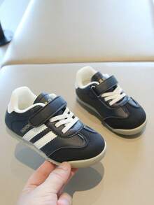 2026 Spring/Autumn New Kids Sports Shoes, Girls' Training Shoes, Boys' Casual Sneakers, Toddlers' Soft Sole Running Shoes - Black - View 3