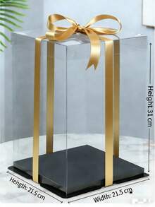PET Material, Sturdy & Reusable, A Stylish Choice For Birthday & Holiday Gifts - Black - View 8