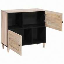 vidaXL Sideboard Weiß 33,5 X 80 X 75 Cm - White - View 2