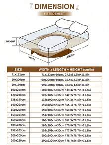 1件卡哇伊蝴蝶结印花超柔软床笠 - 仅含床垫保护套，可机洗，适合可爱、简约、清新、INS风等多种风格，提升卧室时尚感，多种尺寸（特大/大号/标准双人/单人），适用于家庭/宿舍/公寓/客房/度假租赁及送礼。 - 彩色 - 查看 3