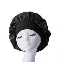 2 st. kvinnors breda brätte med hög elasticitet, sömnmössa, kemomössa, hårskyddande mössa, lämplig för daglig användning, sidenmössa, satinmössa - Multifärgad - Visa 2