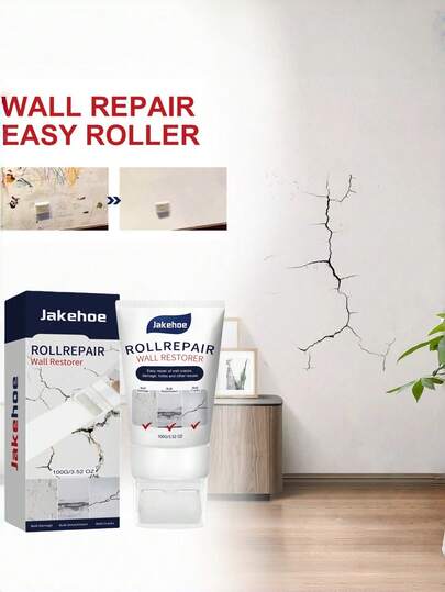 jakehoe 杰克豪；墙面修补膏；墙面修补滚筒；墙面涂料滚筒；墙面修补剂；墙面清洁剂；恢复墙面原有的洁净洁白外观