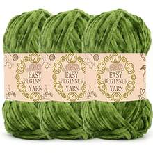 3件/套 150克 绒毛雪尼尔纱线，蓬松柔软的绒毛纱线，适合编织初学者的厚实柔软雪尼尔纱线 - 雪尼爾紗線 - 查看 16