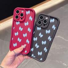 Einfaches und stilvolles Handyhülle mit Schmetterlingsknotenmuster für iPhone 11/12/13/14/15/17 und Pro/EPlus/Pro Max, Galaxy S22/S23/S24/S25/Ultra/FE/EDGE und andere Modelle. Als Feiertagsgeschenk für Familie und Freunde, für Kinder, geeignet für Feiertage, Geburtstag, Valentinstag und andere Anlässe. - Verschiedenfarbig - Übersicht 3