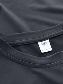 Boys' Melting Number "67" Graphic Round Neck Short Sleeve T-Shirt, New Spring/Summer Boys Clothing - Dark Grey - View 5