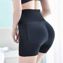 Butt-Lifting And Enhancing Panty Shorts - Butt Padding - 黑色 - 查看 1
