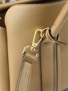 Fashionable Flip-Cover Retro Travel Large Capacity Women Handbag, High-Quality Soft Leather Tote Bag - Multicolor - View 12