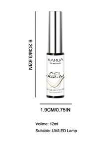KAMUA 12ml 法式美甲凝胶指甲油，白色凝胶指甲油，适用于美甲沙龙，持久耐用，需配合UV灯使用，简约精致的风格，适合春夏美甲，是送给女性的绝佳礼物。 - 白色 - 查看 4