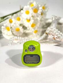 Máy đếm đeo ngón tay bằng nhựa hiện đại, có thẻ, phiên bản không giới hạn, máy bấm điện tử cầm tay, chạy bằng pin, màn hình hiển thị kỹ thuật số, thích hợp cho việc cầu nguyện/kiểm kê kho/tính toán/đếm. - Nhiều màu - Xem 22