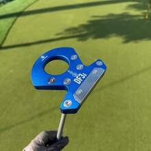 ENCORE DF3i 零扭矩推杆 | 34 英寸右手高 MOI 直线推杆 | 不锈钢杆面 | 男女皆宜的高尔夫球礼品 | 铝合金杆身（蓝/紫色）提供清脆的击球反馈 | 钢杆身（黑色）提供柔和的击球反馈 - Zero Torque - 查看 5