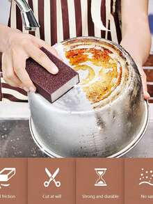 Stainless Steel Scouring Pads, Kitchen Cleaning Sponge Scrubber For Pot, Pan, Dish Washing, Rust Removal - A - View 3