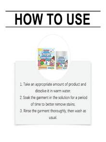 jakehoe Virus Laundry Stain Remover Powder, Instantly Deep Cleans All Fabrics, Professional Degreasing And Deodorizing, Keeps Your Clothes Always Fresh, Essential Wardrobe Care Essential, Super Concentrated High-Efficiency Formula! - Powdery - View 9