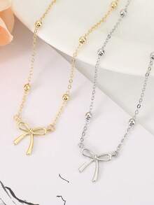 1. 精致甜美的蝴蝶结吊坠，搭配百搭项链，适合女性日常节日佩戴。可作为礼物送给朋友或爱人。 - 蝴蝶結項鍊 - 查看 4