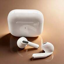 Auriculares inalámbricos verdaderos - Compatibles con y Android, con micrófono incorporado, diseño resistente al sudor, hasta 24 horas de duración de la batería - Blanco, Auriculares > Inalámbricos, Estuche de carga compatible OVX7 - Blanco - Ver 2