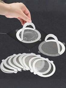 10/20/30 Pcs Shower Drain Hair Catcher Covers: Mesh Filter Stickers, Hair Catcher, Anti-Clogging Drain Mesh Stickers - 多色 - 查看 2