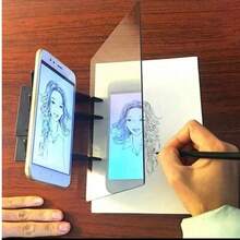 1pc Optical Tracing Acrylic Board, Instantly Become A Painting Master, Easy To Learn Drawing, Portable Optical Drawing Board, Image Tracing Board, Drawing Projection Board, Transparent Optical Acrylic Drawing Tracing Board, Art Tool, Artist Supplies, Holiday Gift, Back To School, School Supplies - Black - View 6