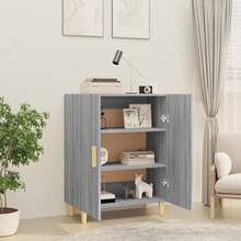 vidaXL Sideboard Grau Sonoma 70x34x90 cm Holzwerkstoff - Grau - Übersicht 6