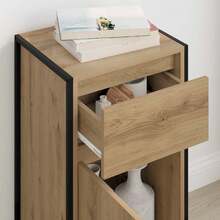 vidaXL Sideboard Kunsthandwerk Eiche 81 x 36 x 150.5 cm Holzwerkstoff - Gelb - Übersicht 4