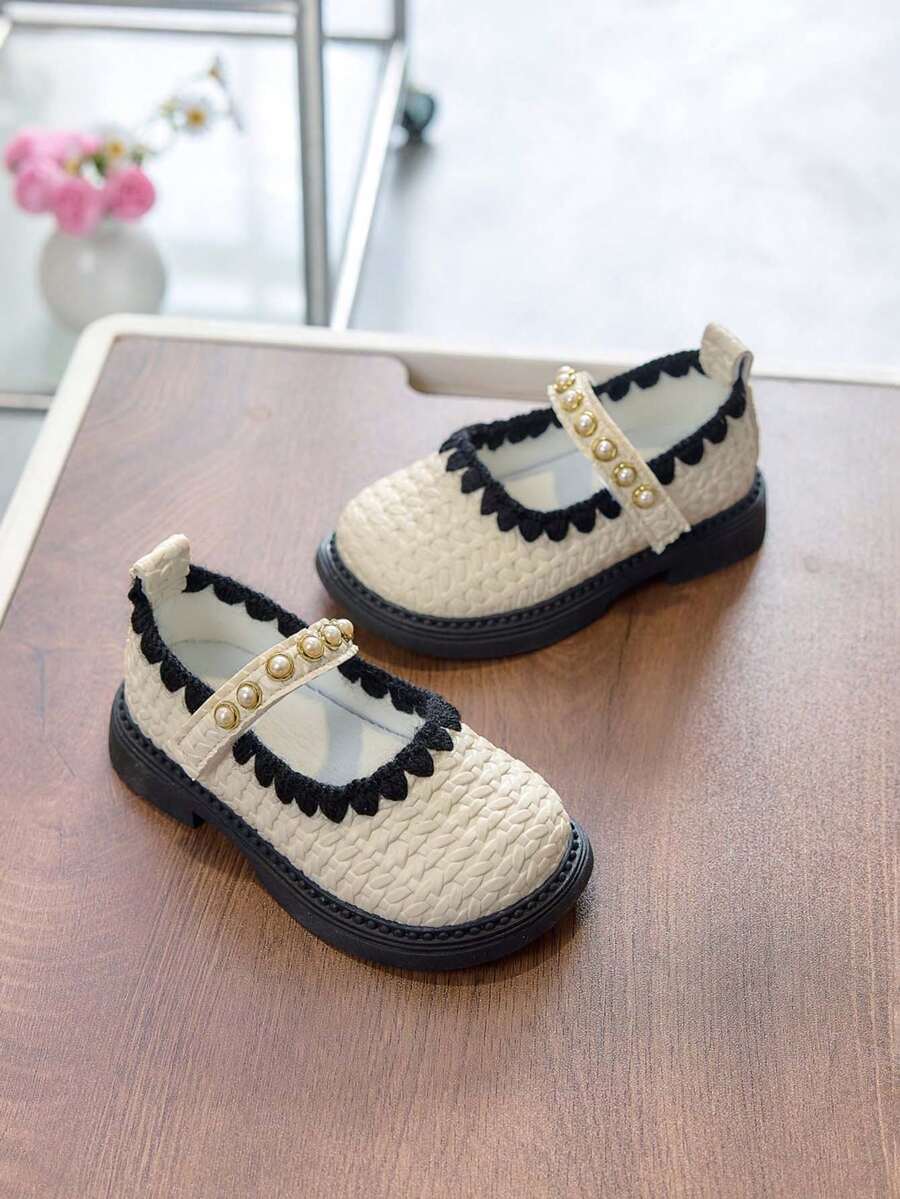 2026新款玛丽珍鞋，女童真皮鞋，乐福鞋，公主鞋，简约优雅鞋面，防滑鞋底 - 白色 - 查看 1