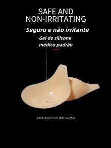 Sutiã Adesivo em Silicone Médico – Efeito Natural, Sem Irritação e Alta Fixação - Damasco - Visão 4