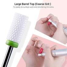 1pc Ceramic Nail Drill Bit Replacement Head, Nail Polish Remover, Buffing Head, Manicure Tool - Multicolor - View 9