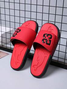 35-48 Plus Size Men's Slippers, Large Size, EVA Lightweight & Soft, Anti-Slip, Wear-Resistant Thick Sole, Open Toe Sandals, Daily Wear & Outdoor Beach - A-red - View 7