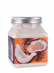 Exfoliante corporal de frutas vegetales de 500 g para limpieza profunda, exfoliación y suavizado de la piel; exfoliante de sales de baño - Coco - Ver 1