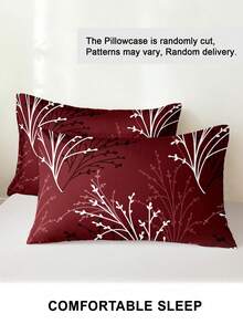 1pc/2pcs/4pcs Polyester Floral Pattern Pillowcase (Pillow Insert Not Included), Soft & Comfortable, Suitable For All Seasons - Multicolor - View 5