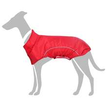 vidaXL Hunde Regenmantel Mit Reflexstreifen Polyester Rot M - Yellow - View 1