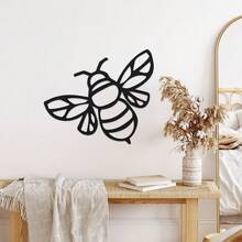 1pc Metal Enchanting Bee Hive Sign Set - Farmhouse Chic Metal Wall Art - Durable Iron Craft For Lovers Nursery - C - View 1