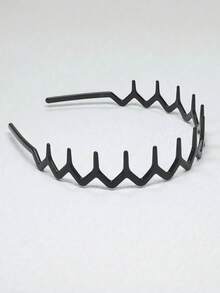 2pcs Women Simple Fashion Wavy Teeth Fixed Non-Slip Hair Hoop, Elegant Suitable For Makeup, Washing, Daily Wear Hair Clip (2/1pc) - A - View 7