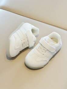 2026春秋新款儿童运动鞋，女童训练鞋，男童休闲运动鞋，幼儿软底跑步鞋 - 米色 - 查看 3