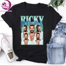 Camiseta pirata vintage de Ri , camiseta retro de concierto, regalo para fans de Ri , camiseta estética Y2K, camiseta Livin' La Vida Loca, regalo para ella - Negro - Ver 1