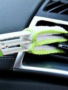 1pc Soft Dual-Headed Cleaning Brush, Dashboard Duster, Car Interior Cleaning Tool, Air Vent Cleaner, Gap Brush - Multicolor - View 8