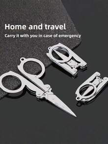 Folding Scissors, Multi - Purpose Portable Travel Scissors. They Can Be Used As Paper - Cutting Scissors For Household, Office, And Students, As Well As Mini Portable Fishing Scissors For Cutting Fishing Lines. - View 7