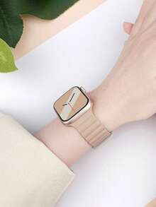 1Pc Men Women Magnetic Watch Band Compatible With Apple Watch Band Compatible With Apple Watch 42mm 38mm 40mm 41mm 44mm 45mm 46mm 49mm Fashion Smart Watch Replacement Watch Strap For Series Ultra2 Ultra SE2 SE 11 10 9 8 7 6 5 4 3 2 1 - Multicolor - View 2